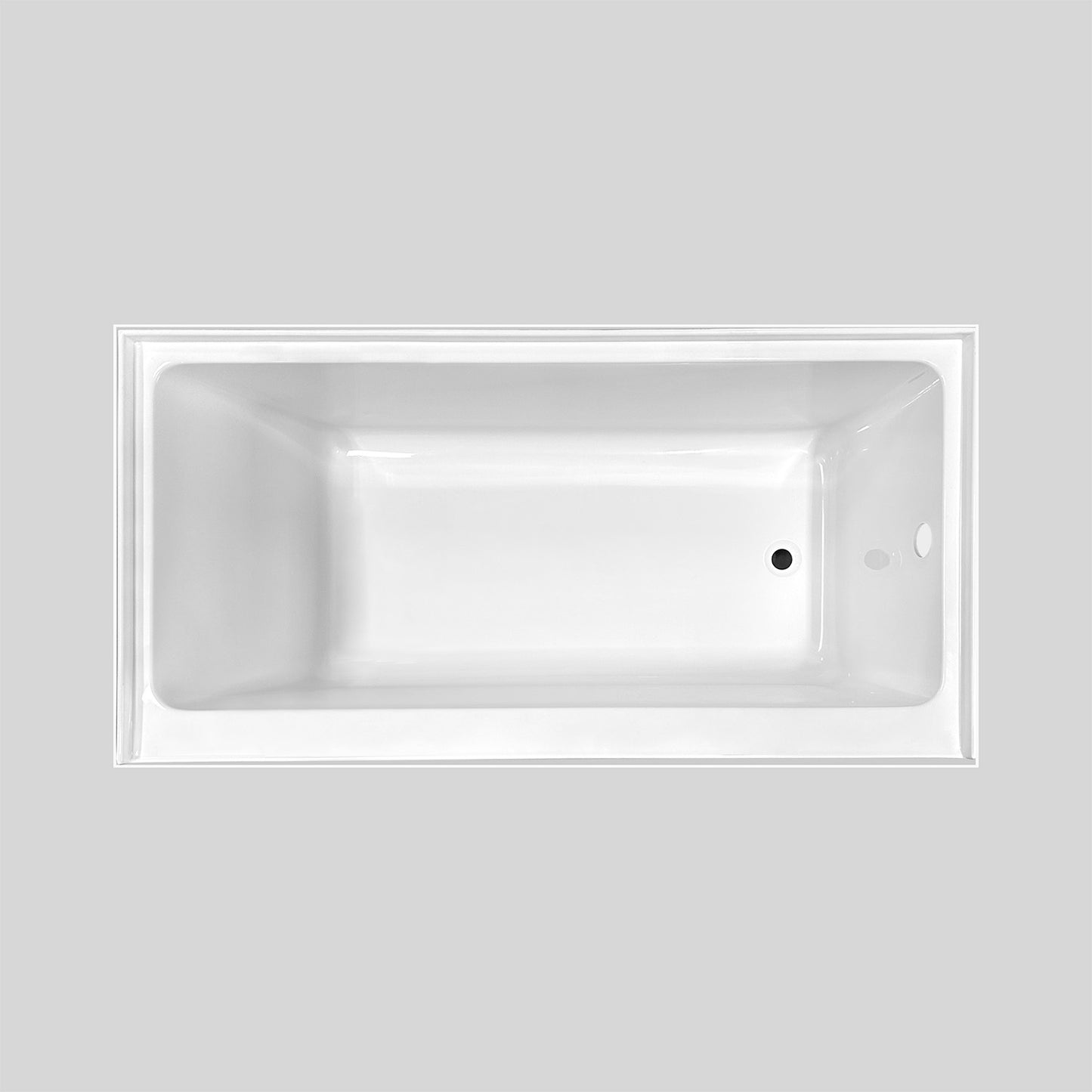 Acritec Generosa 6030 Alcove Bathtub – Side View