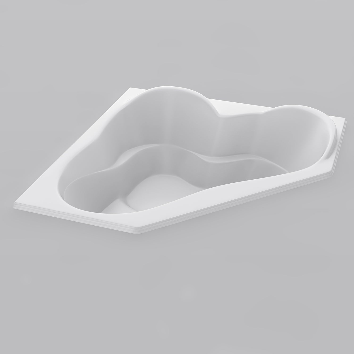 Acritec Goddess 60 Corner Drop-In Bathtub – 60” × 60” – White