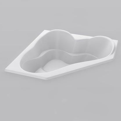 Acritec Goddess 60 Corner Drop-In Bathtub – 60” × 60” – White