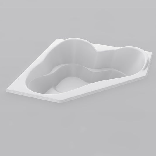 Acritec Goddess 60 Corner Drop-In Bathtub – 60” × 60” – White