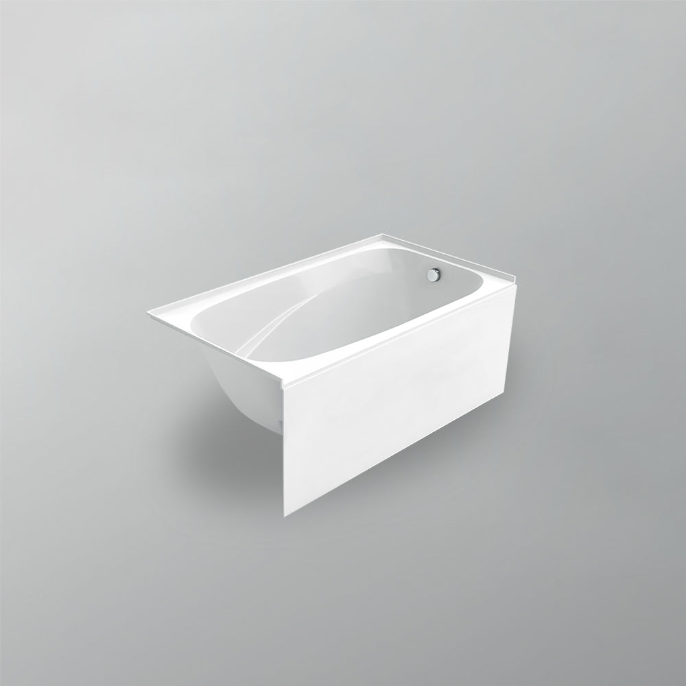 Acritec Houdini 5430 Alcove Bathtub – Skirted White Acrylic