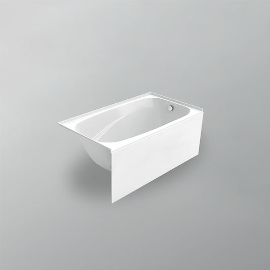 Acritec Houdini 5430 Alcove Bathtub – Skirted White Acrylic