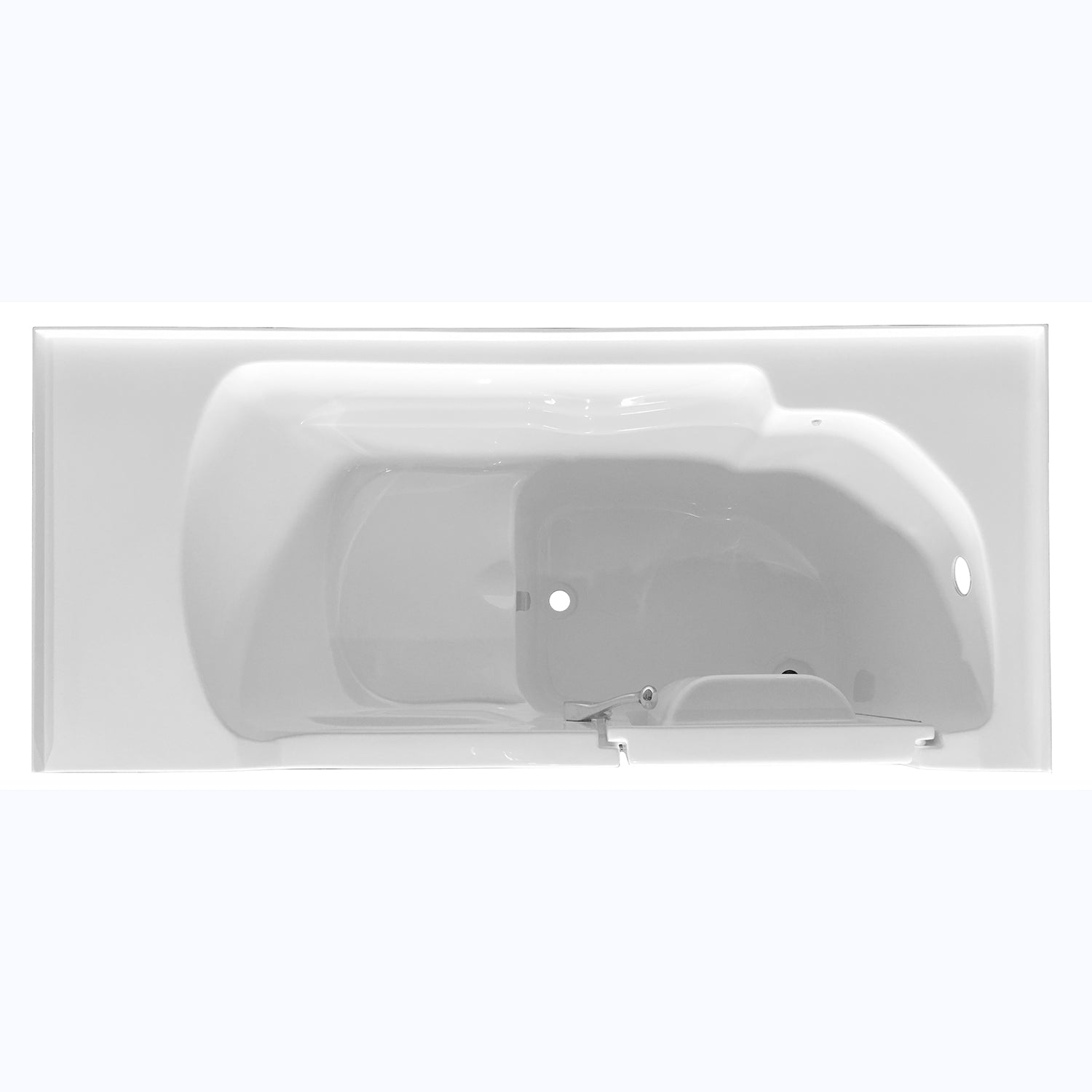 Acritec Independence 60" Walk-In Soaker Bathtub – 59 ¾” x 26″ x 37 3⁄4″

Features
