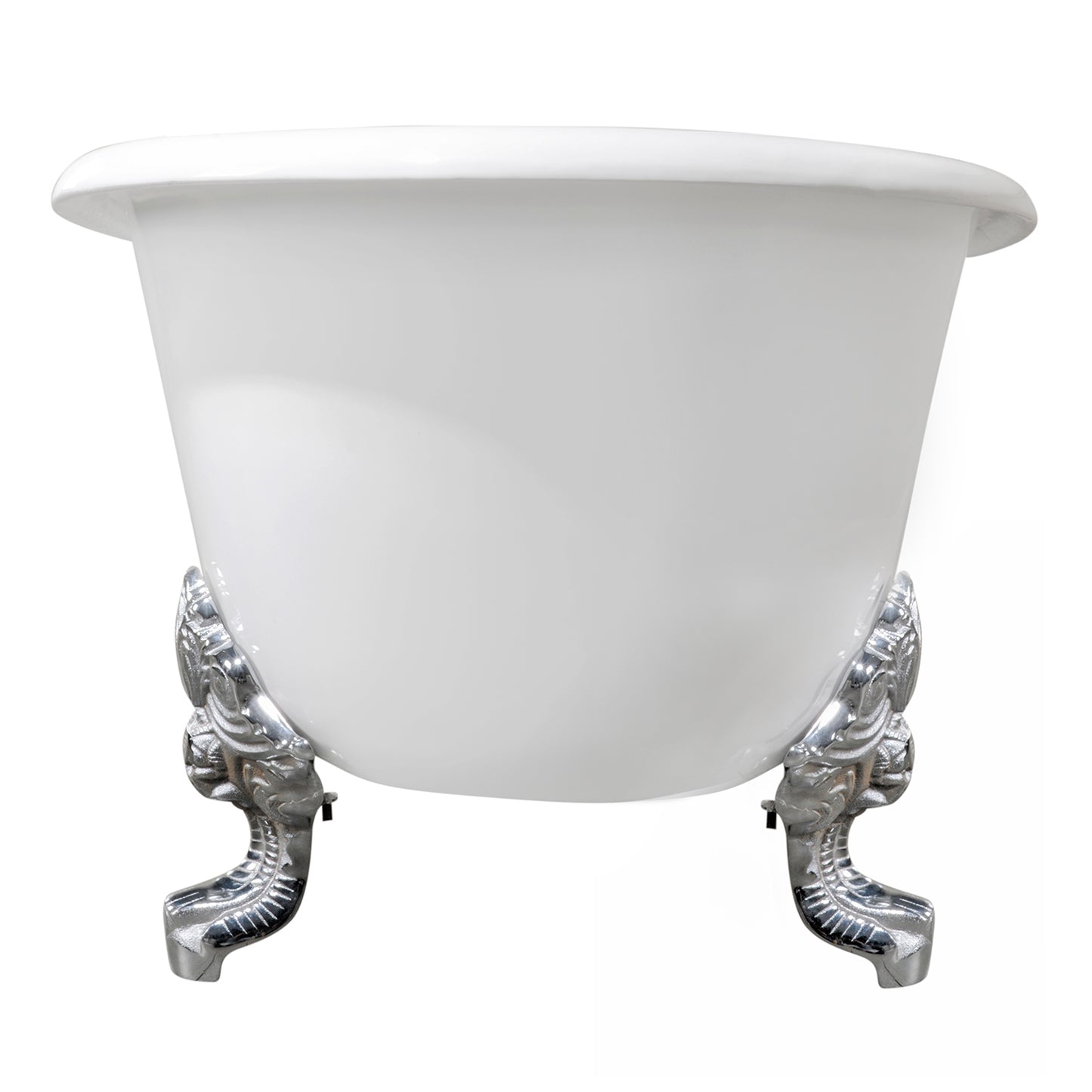 Acritec Kelpie 48035 – End view, 72-inch double-ended clawfoot bathtub