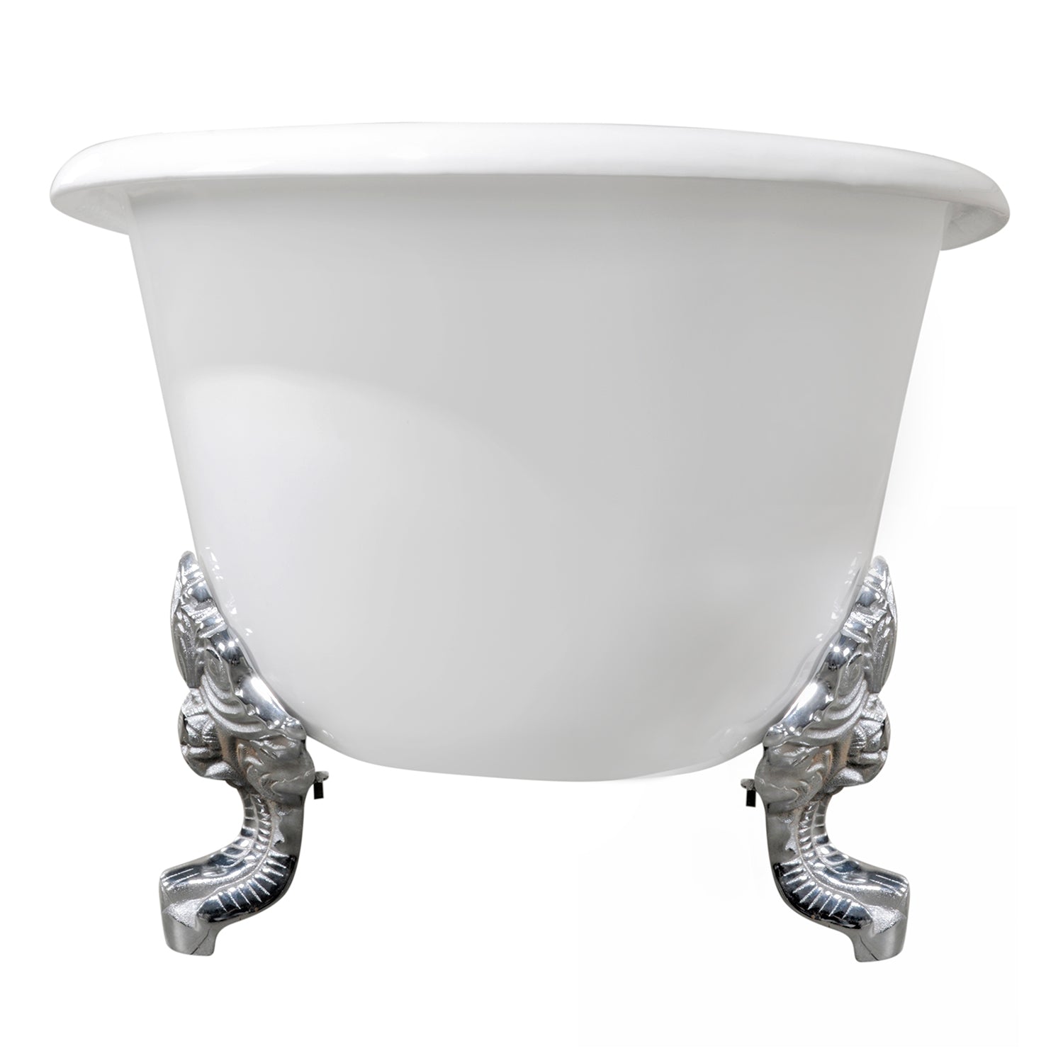 Acritec Kelpie 48035 – End view, 72-inch double-ended clawfoot bathtub
