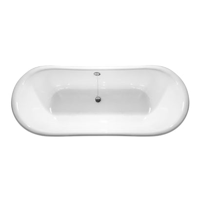 Acritec Kelpie 48035 – Top-down view, cast iron clawfoot soaker tub