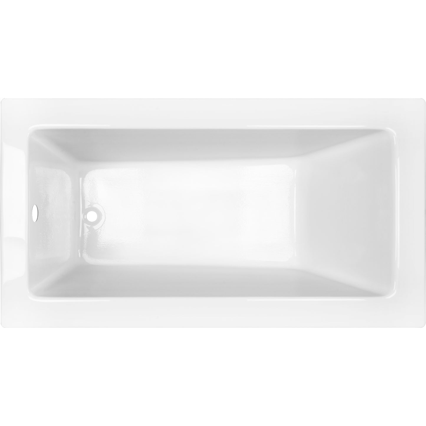 Acritec Kobe Drop-In Bathtub – Top View – 65” × 31¾” – White