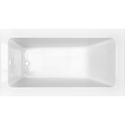 Acritec Kobe Drop-In Bathtub – Top View – 65” × 31¾” – White