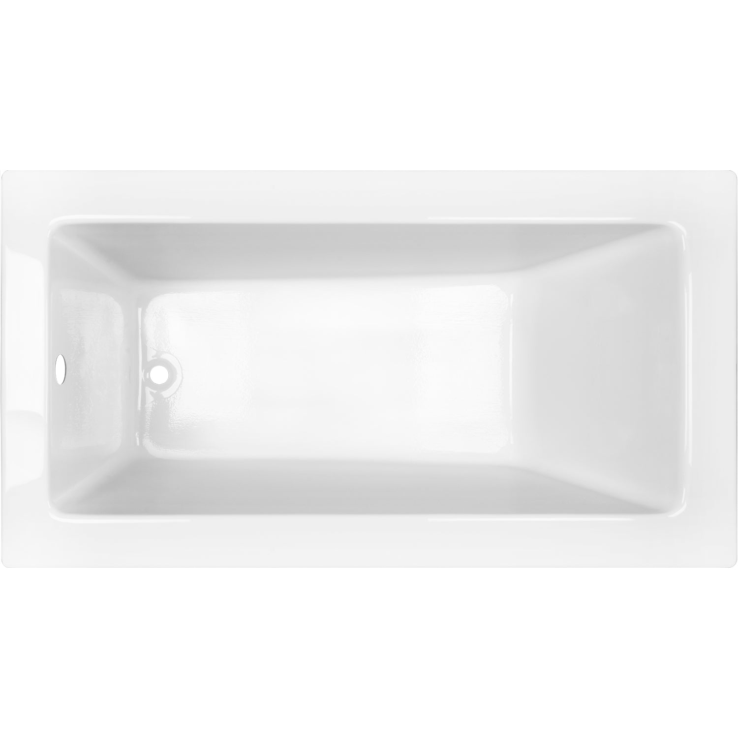 Acritec Kyoto Drop-In Bathtub – Top View – 59½” × 32¼” – White