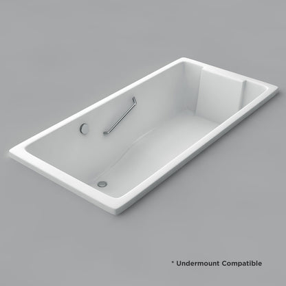 Acritec Lounge Drop-In Bathtub – 65¼” × 32” – White