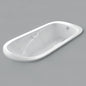 Acritec Marrakesh Oval Drop-In Bathtub – 68” × 35” – White