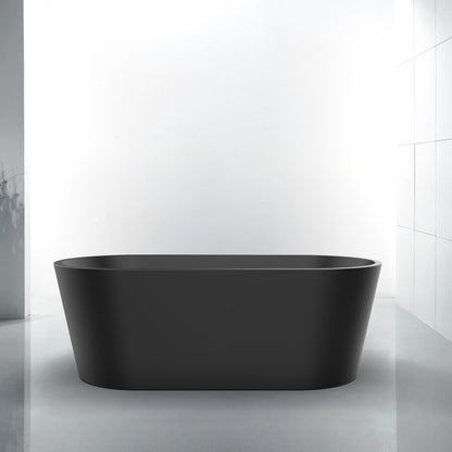 Acritec Monaco 59" Freestanding Bathtub – Matte Black