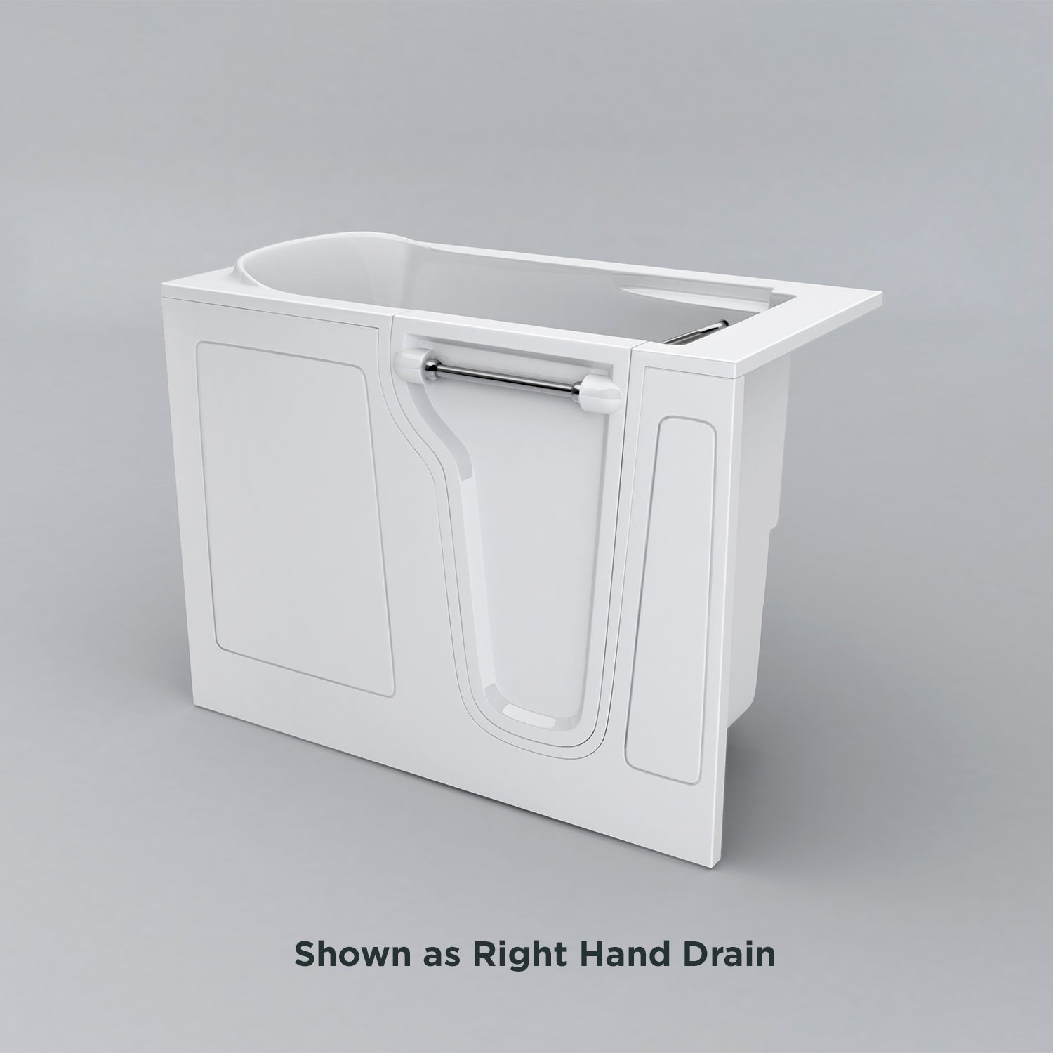 Acritec Pride 53" Walk-In Soaker Bathtub – 53" x 30" x 41" – White