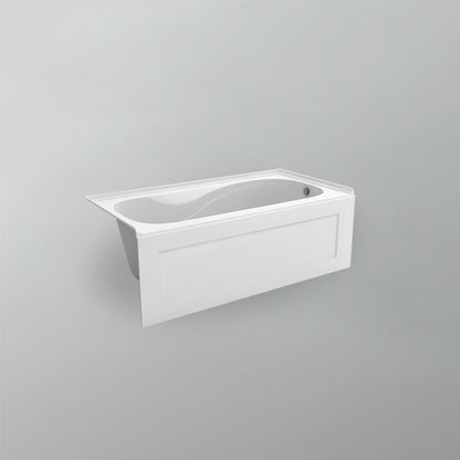 Acritec Robson 6030 Alcove Bathtub – Skirted White Acrylic