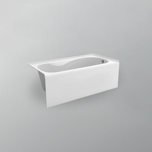 Acritec Robson Pure 6030 Alcove Bathtub – Plain Skirt White Acrylic