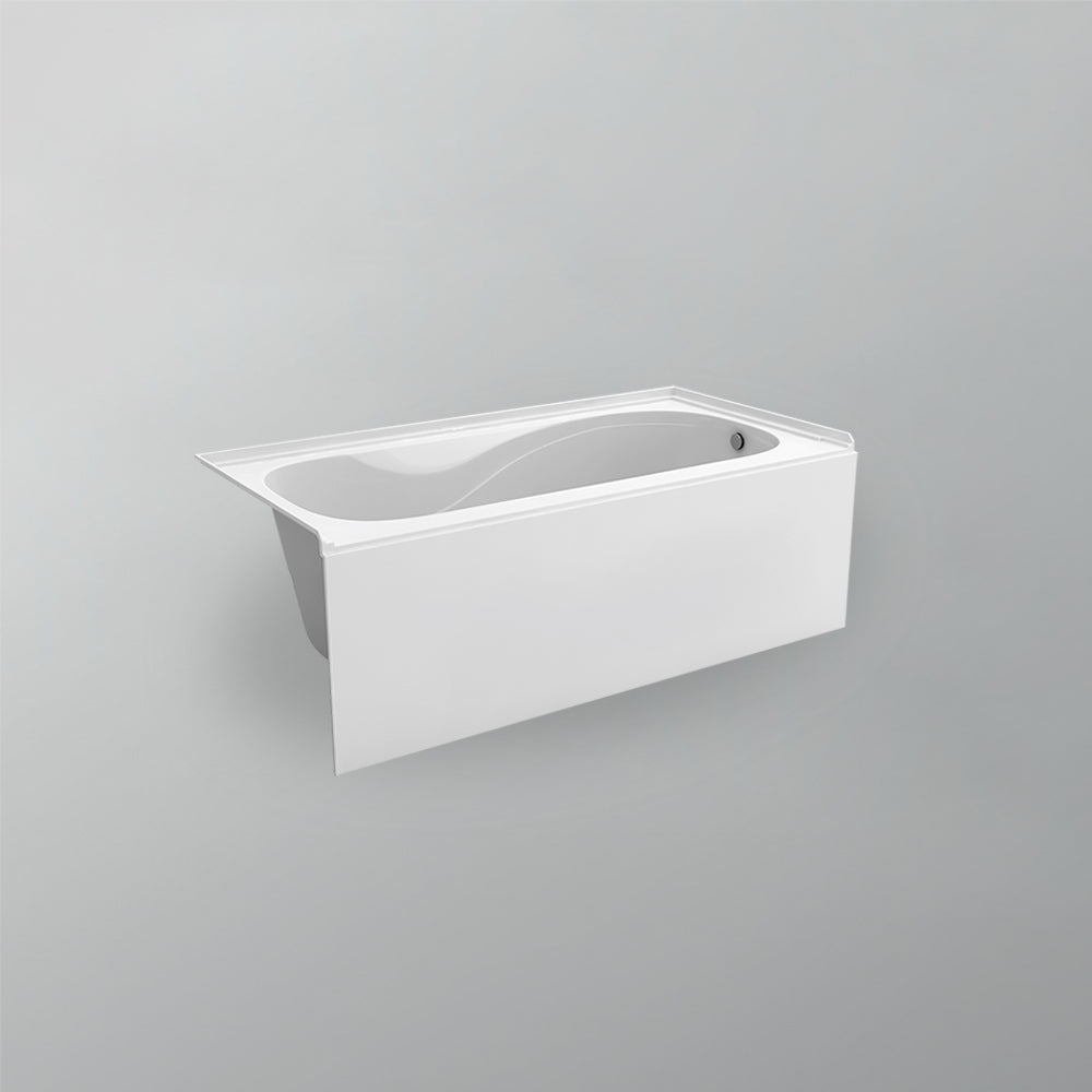Acritec Robson Pure 6032 Alcove Bathtub – Plain Skirt White Acrylic