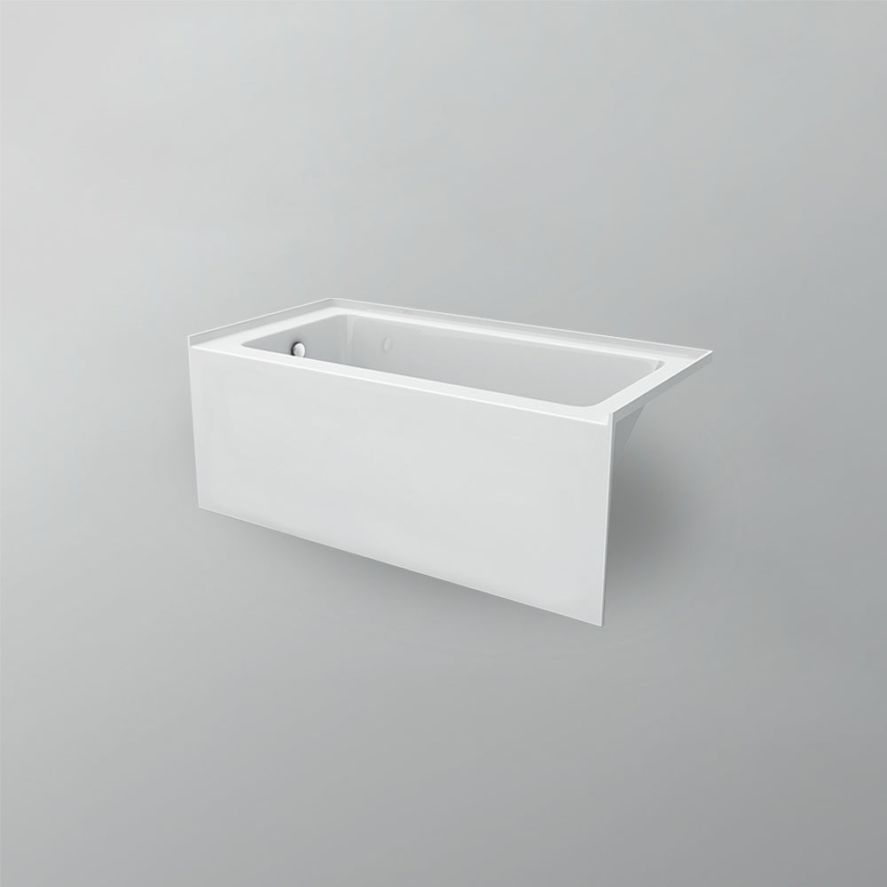 Acritec Simplicity Pure 6032 Alcove Bathtub – Plain Skirt White Acrylic