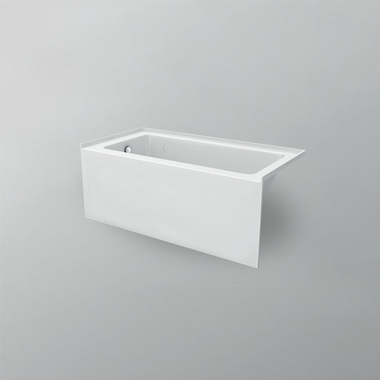 Acritec Simplicity Pure 7234 Alcove Bathtub – 6 ft. Wide Skirted White Acrylic