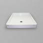 Acritec Regular Profile single threshold shower base in white, classic design, available in many sizes with center drain