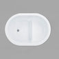 Acritec Tiffany Oval Drop-In Bathtub – 55” × 39½” – White