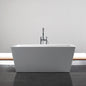 Acritec Toulon 59" Freestanding Acrylic Soaker Bathtub – White