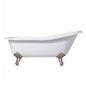 Acritec Triton 61 48020 – 61-inch Cast Iron Single-Ended Slipper Clawfoot Bathtub – White