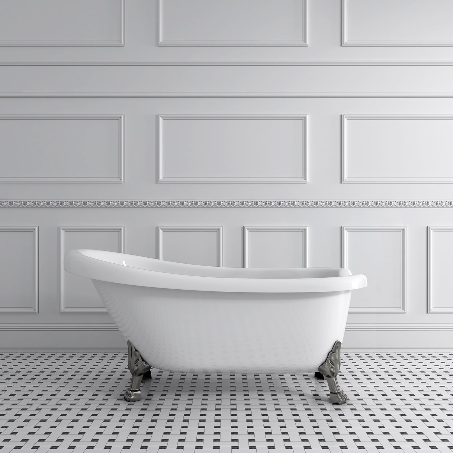 Acritec Victorian 61 43191 – Brushed nickel leg finish lifestyle view