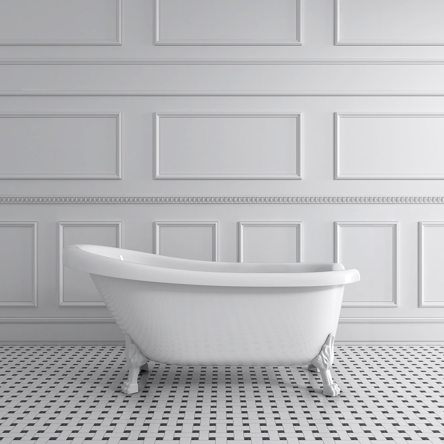 Acritec Victorian 61 43191 – White leg finish lifestyle view