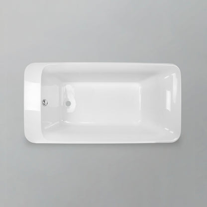 Acritec William Drop-In Bathtub – 71” × 35” – White