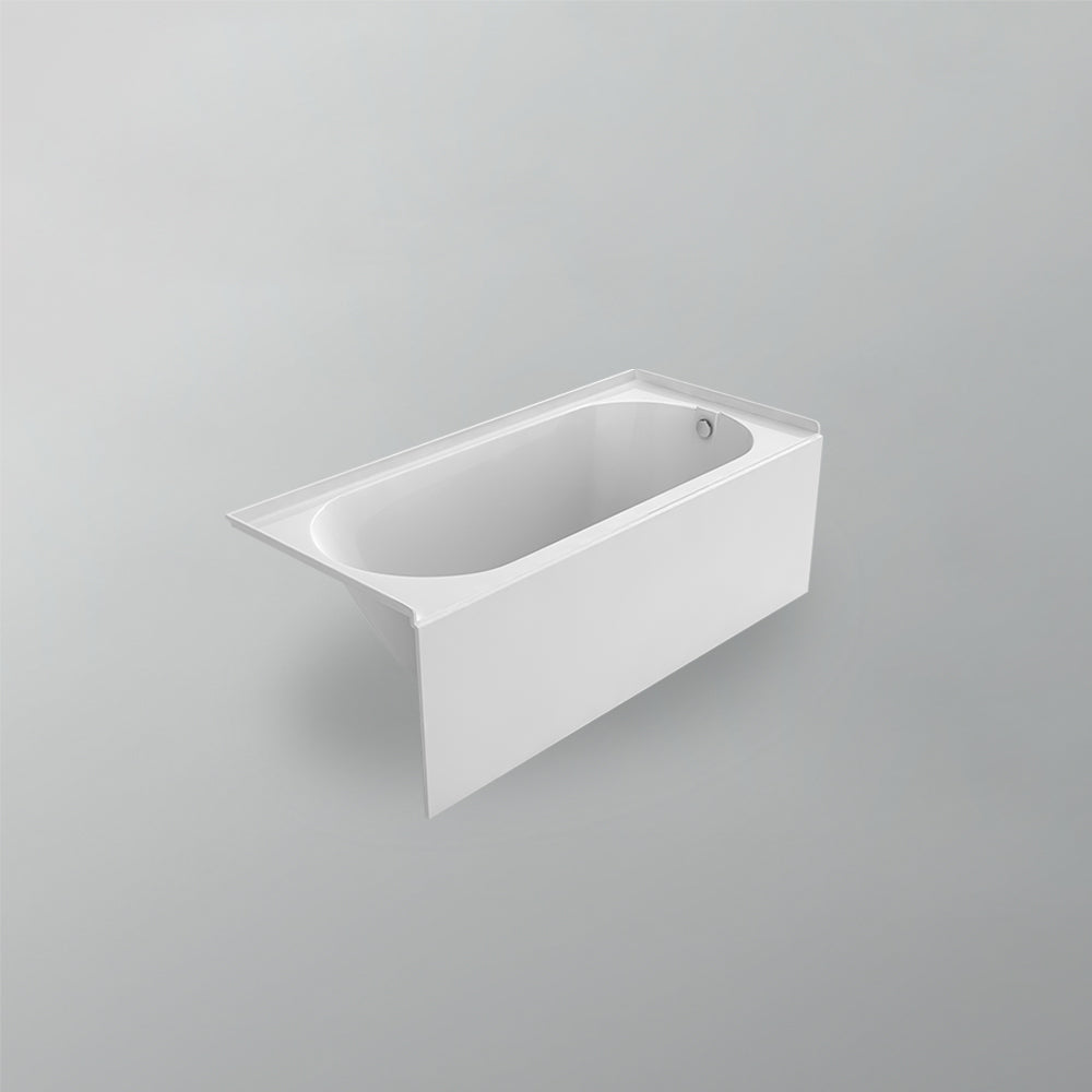 Acritec Woodward 6027 Alcove Bathtub – Narrow 27 in. Skirted White Acrylic